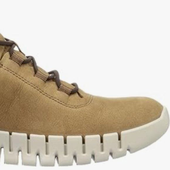 NEW ECCO Mens Gruuv Leather Fashion Sneaker Sz 7/7.5 camel nubuck/tan - Picture 5 of 8